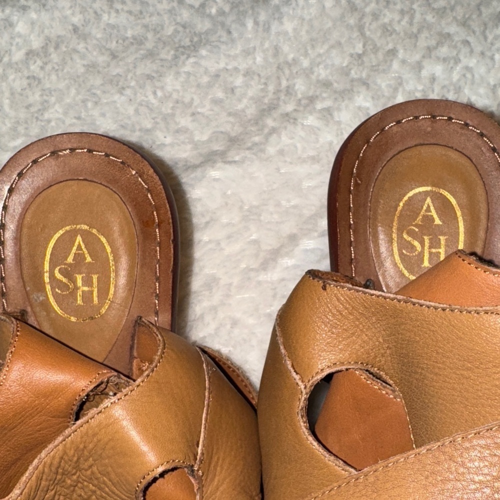 ASH “Queenie” Genuine Leather Strappy Sandals – Tan | Size 40 (US 9-9.5) - Picture 7 of 8